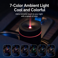 Diffuseur d'arômes USB 100 ml personnalisé avec logo OEM pour voiture, hôtel, extérieur, lumière ambiante 7 couleurs, humidificateur ultrasonique portable à huile essentielle