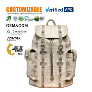 Nuevo maletín de cuero de cocodrilo genuino del Nilo para hombre, bolso de negocios hecho a mano, cierre de cremallera impermeable, maletín de cuero exótico de lujo - Product Image 1