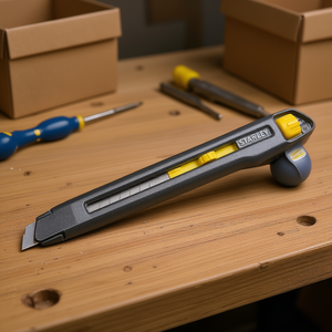 Couteau utilitaire Stanley avec lame rétractable pour des tâches de découpe de précision - Product Image 3