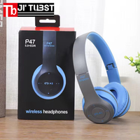 Casque sans fil supra-auriculaire P47 avec pilote dynamique, Bluetooth 5.0, éclairage RVB, étanche IPX5, casque de jeu
