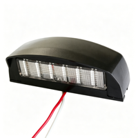 Lampe de plaque d'immatriculation LED 10-30V, éclairage de plaque d'immatriculation LED