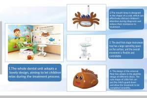 Unidad <span class=keywords><strong>Dental</strong></span> Eléctrica Solo para Niños Lámpara Oral de <span class=keywords><strong>Cangrejo</strong></span> Pequeño Pez Diablo Carro Móvil Aprobado por CE Acero/Metal/Plástico - Product Image 3
