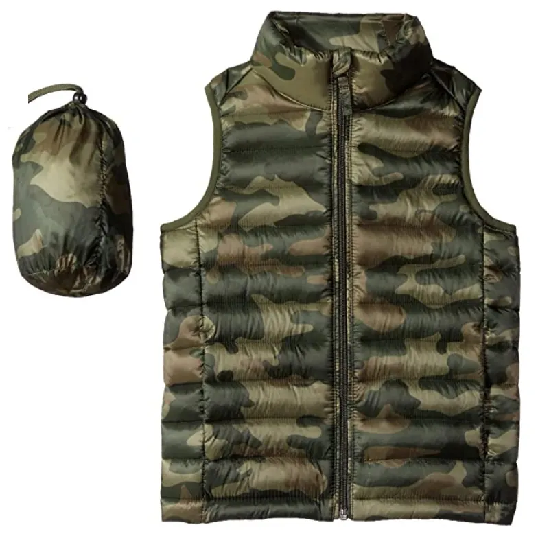 Veste de camouflage léger pour enfants, chaude et enveloppante, pour l'hiver