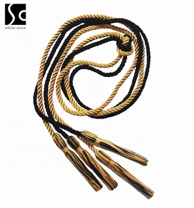 Cordons doubles couleur or/argent simples Cordons d'honneur de graduation de couleur unie Cordons de graduation - Product Image 4
