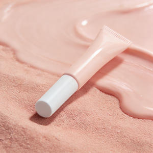 Tubo de brillo labial ABS <span class=keywords><strong>rosa</strong></span> <span class=keywords><strong>pastel</strong></span> con tapa de rosca y aplicador de varita - Envase cosmético para el cuidado de la piel y colorete - Product Image 4