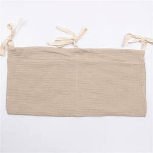 Новый дизайн, плюшевый бархатный органайзер для детских подгузников, подвесной мешок для хранения подгузников для кровати и коляски - Product Image 6