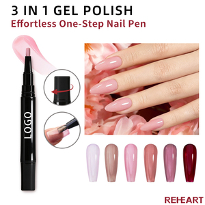 Stylo de vernis à ongles gel 3-en-1 facile et simple, 18 couleurs, 3ml, 4ml, 5ml, vernis à ongles magnétique UV LED à retirer par trempage - Product Image 1