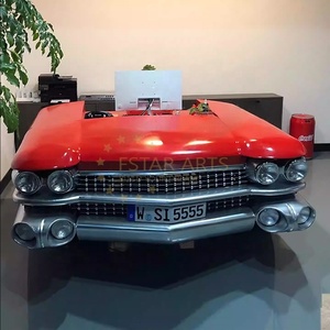 Bancone Reception a Forma di Auto <span class=keywords><strong>Vintage</strong></span> <span class=keywords><strong>Cadillac</strong></span>, Stile Industriale in Metallo per Ufficio o Bar - Product Image 2