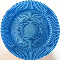 Assiette de présentation en verre vintage plaqué argent, motif soleil doré peint à la main, qualité alimentaire, écologique, pour mariage, vente en gros usine
