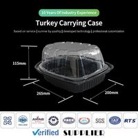 Boîte d'emballage à emporter en plastique pp micro-ondes pour poulet rôti canard rôti pour plateau de poulet rôti