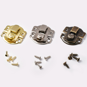 Cierre de pestillo de caja de Metal Vintage para pequeñas cajas de regalo de madera, estuches de joyería, cajas artesanales hebilla de Hardware - Product Image 5