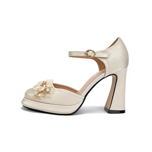 Zapatos de Tacón Alto con Plataforma Gruesa y Antideslizantes, Estilo Chino, Primavera 2026, para Mujer - Product Image 5