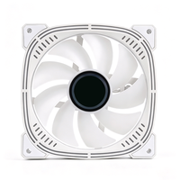 Refroidisseur de processeur ARGB OEM 120 mm, ventilateur PC à roulement hydraulique PWM 4 broches 5 V 3 broches, radiateur de jeu aux couleurs personnalisables et réglables