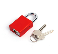 Cadenas de sécurité de haute qualité en alliage d'aluminium antirouille, couleur, antivol, pour porte de bureau, cylindre en laiton massif, clé