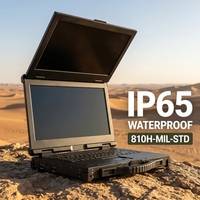 Ordinateur industriel robuste IP65 avec processeur Intel I7/I9, double écran 15,6 pouces, nouveau clavier anglais, stockage SSD, prise en charge OEM/ODM