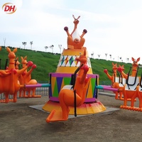 Manège Kangourou à 16 places, puissance 8,5 kW, avec fonctions de saut et de rotation, pour parcs extérieurs fixes et opérateurs de fêtes foraines mobiles, direct usine