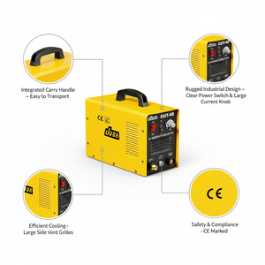 Nieuwe JUBA CUT-40 40A Draagbare Snijmachine voor RVS, Koolstofstaal, Aluminium, DC Inverter <span class=keywords><strong>Plasma</strong></span> <span class=keywords><strong>Cutter</strong></span> 230V, 1 Jaar Garantie - Product Image 2