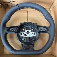 Volant de voiture en cuir pleine fleur modèle M sans boutons, prêt à l'emploi, pour Audi A4 B8.5 2012-2016, S6 2015, S4 B9.5 Rs4 2018