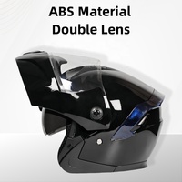 Nouveau casque de moto modulaire unisexe en ABS, fermeture rapide, double visière, toutes saisons