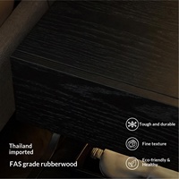 Table de chevet en bois massif, nouveau design de luxe léger, sensation haut de gamme, étagère de rangement illuminée de style flottant, meubles de chambre à coucher