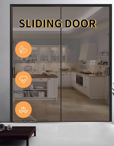 Khung cửa kính sân thượng hiện đại chất lượng cao với cửa trượt hai lớp cách âm cho sân thượng với kính cường lực - Product Image 3