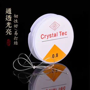 Cuerda elástica transparente de cristal de 0.8 mm para cuentas Lankou - Product Image 4