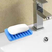 Amazon sıcak satış silikon sabun yemekleri toplu ucuz banyo sabunu tutucu renkli silikon sabun koruyucu bulaşık