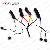 Gran oferta, Kit de cámara de marcha atrás para coche con vista trasera redonda de 360 grados, sistema de Sensor de aparcamiento, cámara panorámica de 360 grados