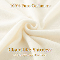 Pull en cachemire 100% à fleurs 3D pour femmes, col rond, automne, blanc rose, OEM personnalisé, 10 pièces