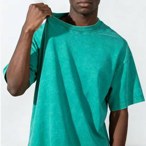 T-shirt pour <span class=keywords><strong>homme</strong></span> avec logo OEM personnalisé, <span class=keywords><strong>taille</strong></span> et couleur au choix, style streetwear, délavé à l'acide, manches courtes, confortable, prix d'usine en gros, vintage - Product Image 6