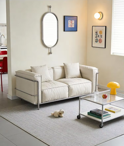 Poltrona Singola Stile Mid-Century, Sedia da Salotto Minimalista Design Bauhaus per Soggiorno <span class=keywords><strong>e</strong></span> B&B, <span class=keywords><strong>Divano</strong></span> Confortevole - Product Image 4