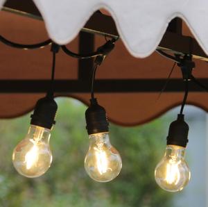 49FT luci a tubo impermeabile filo luci con E27 Edison lampadina per piscina <span class=keywords><strong>balcone</strong></span> albero giardino cortile natale matrimonio - Product Image 1