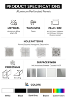 Écrans de clôture de jardin en alliage d'aluminium découpés au laser, décoratifs, imperméables, thermolaqués, écologiques, pour l'intimité et la sécurité en extérieur