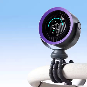 Portable Outdoor Octopus Fan USB Digital Display 36dB Battery Foldable 3-in-1 for Household <b>Car</b> Hotel Use English - Product Image 1