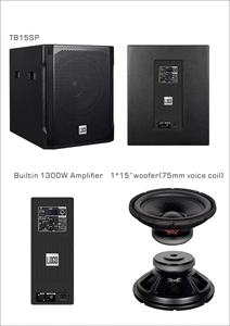 2025 Neodymium Hoạt Động 1-Cột Loa & Loa Siêu Trầm SB-1507 Với Cáp Và Đứng Combot Loạt Loa Hoạt Động Hệ Thống - Product Image 4