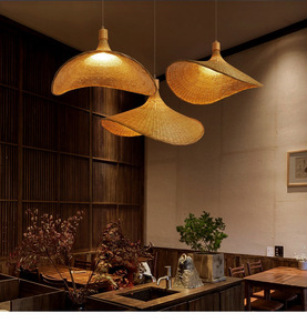 <strong>Bamboo</strong> Chandelier New Chinese Style Southeast Asian Japanese Design LED Adjustable Sizes Tea Room Stair <strong>Lamp</strong> - Product Image 6