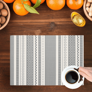 Wholesale Chinese Style Waterproof Faux Leather Table Mats Bright Silk Jacquard Wedding Drain Mats PU <b>Placemats</b> & Pads - Product Image 1