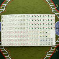 Jeu de Mahjong Américain de Luxe Moderne Pliable à Motif Golf Vert, 160 Tuiles en Acrylique, Portable, pour Voyage, Jeu de Société Familial, Cadeau