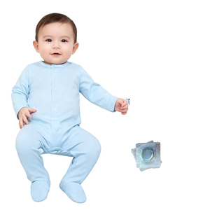 Mamelucos magnéticos personalizados de fábrica para bebés, ropa de bebé de manga larga con cierre de imanes, monos magnéticos para bebés - Product Image 2