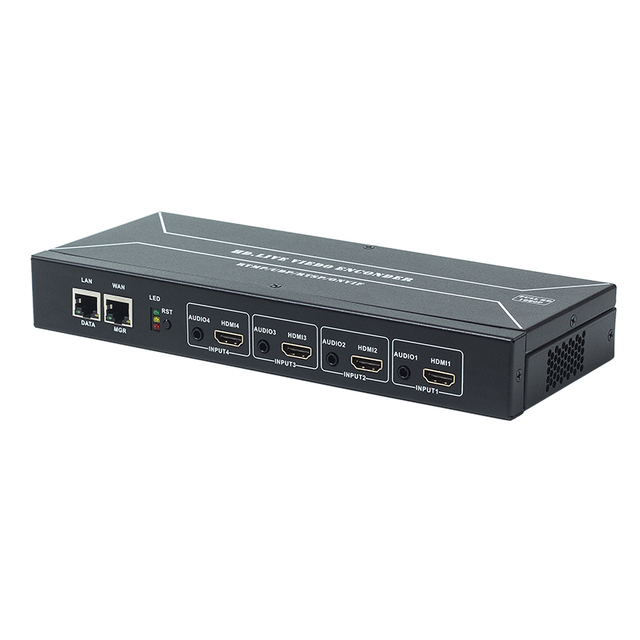 4K HD-TO-IP Encoder with HLS/RTMP/RTSP/HTTP/UDP/SRT & for Support Standalone Metal Audio Encoder