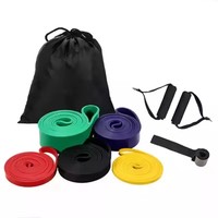 Bandas de Resistencia Elásticas de Alta Resistencia, Bandas de Látex para Ejercicios de Fuerza, Yoga, Fisioterapia, Gimnasio y Hogar