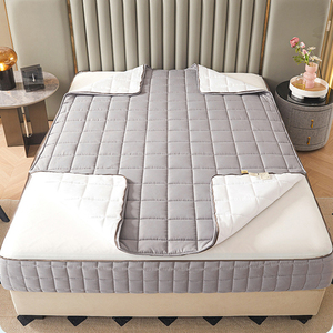 Kapitone Yatak Örtüsü Fermuarlı Kalınlaştırılmış Yatak Koruyucu Kılıf - Product Image 1