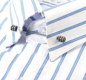 2023 nuovi accessori di fascino di alta qualità a forma di ingranaggio camicie da uomo colletto spille bar - Product Image 2