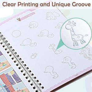 Cuaderno de Caligrafía Reutilizable con Ranuras para Práctica de Escritura a Mano, Personalizable en Diferentes Idiomas - Product Image 2