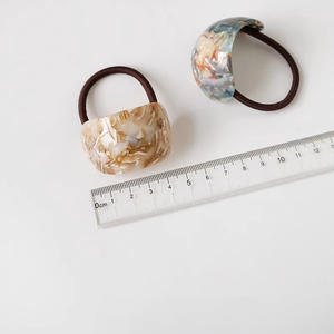 Lazos para el cabello de acetato en forma de arco con una tarifa de alta gama Cuerda para el cabello Coleta Bandas para el cabello Elástico Accesorios para la cabeza simples y de moda - Product Image 4