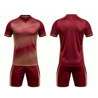 Hochwertige Sublimations-Fußballbekleidung mit individuellem Druck, Sportbekleidungsset, Team-Trainingskleidung, Fußballtrikots