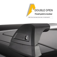 Boîte à bagages de toit et boîte de voyage Mercedes-Smart Car en alliage d'aluminium, barre transversale silencieuse, porte-bagages avec installation sans perçage