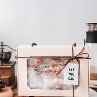 Boîte mystère en papier pliable de luxe fleur avec logo personnalisé de Noël avec produits