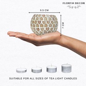 Handcrafted Brown Leaf Mosaic Glass Soy Wax Scented <b>Candle</b> Luxury Home Fragrance <b>Candle</b> for Festive Decor <b>Gift</b> Wholesale - Product Image 4