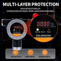 Detector de Gas Fijo para Oxígeno O2 0-30%VOL, a Prueba de Explosiones, Certificado ATEX CE Ex d, con Alarma Sonora y Luminosa DR800